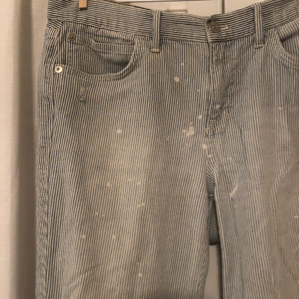 Madewell Boyfriend Pinstripe Jeans
